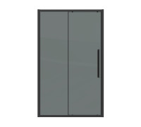 Дверь в нишу Grossman Cosmo 100.K33.02.100.21.10 (100х195) черный матовый,стекло тонированное,раздвижная