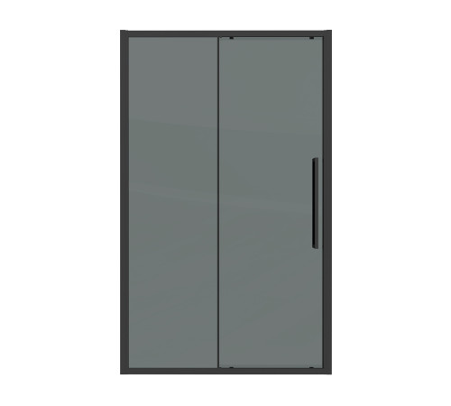 Дверь в нишу Grossman Cosmo 100.K33.02.130.21.10 (130х195) черный матовый,стекло тонированное,раздвижная