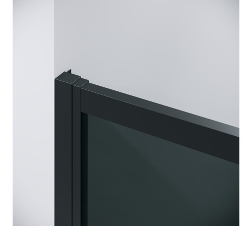 Дверь в нишу Grossman Cosmo 100.K33.02.130.21.10 (130х195) черный матовый,стекло тонированное,раздвижная