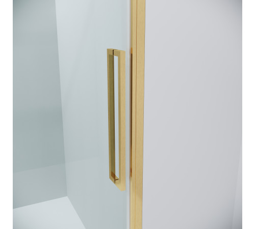 Дверь в нишу Grossman Cosmo 100.K33.02.120.32.00 (120х195) золото сатин,стекло прозрачное,раздвижная