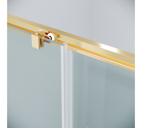 Дверь в нишу Grossman Cosmo 100.K33.02.120.32.00 (120х195) золото сатин,стекло прозрачное,раздвижная