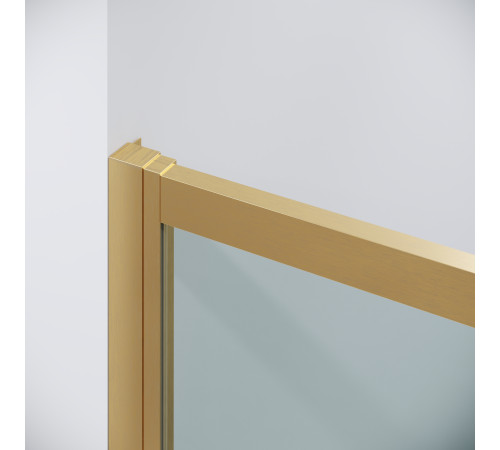 Дверь в нишу Grossman Cosmo 100.K33.02.120.32.00 (120х195) золото сатин,стекло прозрачное,раздвижная