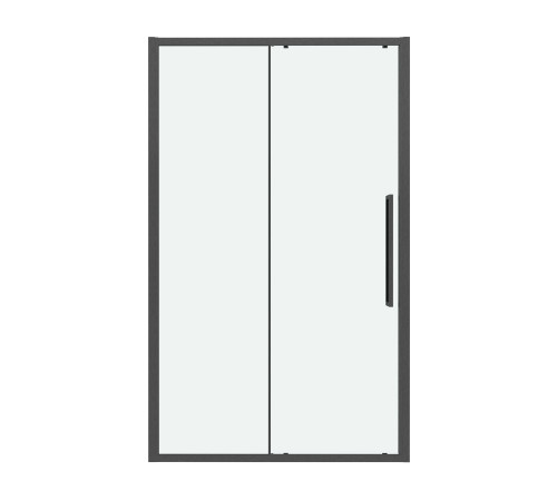 Дверь в нишу Grossman Cosmo 100.K33.02.130.42.00 (130х195) графит сатин,стекло прозрачное,раздвижная