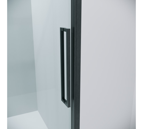 Дверь в нишу Grossman Cosmo 100.K33.02.100.42.00 (100х195) графит сатин,стекло прозрачное,раздвижная