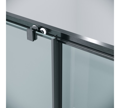 Дверь в нишу Grossman Cosmo 100.K33.02.100.42.00 (100х195) графит сатин,стекло прозрачное,раздвижная