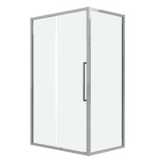 Душевое ограждение Grossman Cosmo 100.K33.02.100.10.00-200.K33.02.100.10.00 (100х100х195) раздвижная,хром,стекло прозрачное