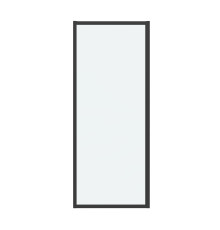 Боковая стенка Grossman Cosmo 200.K33.02.90.21.00 (90х195) черный матовый,стекло прозрачное