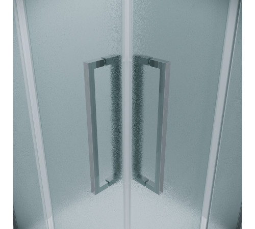 Душевое ограждение Grossman Cosmo 300.K33.02.8080.10.02 (80х80х195) квадрат,раздвижная,хром,стекло шиншилла