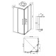 Душевое ограждение Grossman Cosmo 300.K33.02.9090.10.02 (90х90х195) квадрат,раздвижная,хром,стекло шиншилла