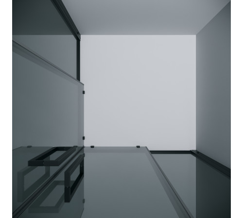 Душевое ограждение Grossman Cosmo 300.K33.02.9090.21.10 (90х90х195) квадрат,раздвижная,черный матовый,стекло тонированное