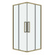Душевое ограждение Grossman Cosmo 300.K33.02.1010.32.00 (100х100х195) квадрат,раздвижная,золото сатин,стекло прозрачное