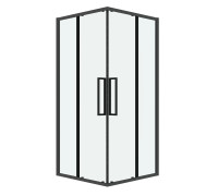 Душевое ограждение Grossman Cosmo 300.K33.02.1010.42.00 (100х100х195) квадрат,раздвижная,графит сатин,стекло прозрачное