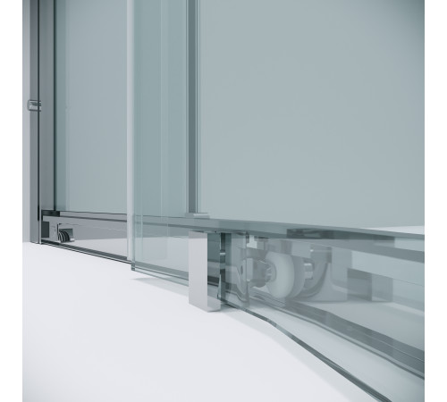 Душевое ограждение Grossman Cosmo 301.K33.02.9090.10.00 (90х90х195) четверть круга,раздвижная,хром,стекло прозрачное