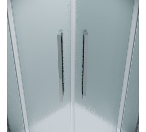 Душевое ограждение Grossman Cosmo 301.K33.02.8080.10.02 (80х80х195) четверть круга,раздвижная,хром,стекло шиншилла
