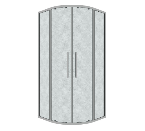 Душевое ограждение Grossman Cosmo 301.K33.02.8080.10.02 (80х80х195) четверть круга,раздвижная,хром,стекло шиншилла