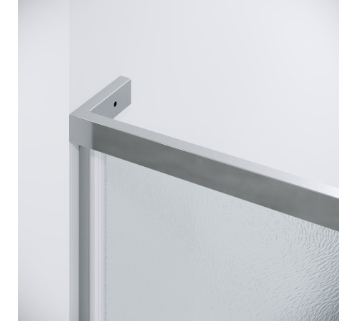 Дверь в нишу Grossman Pragma 100.K33.03.100.10.02 (100х195) хром,стекло шиншилла,распашная