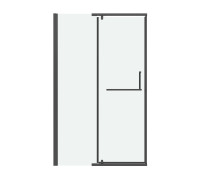 Дверь в нишу Grossman Pragma 100.K33.03.110.42.00 (110х195) графит сатин,стекло прозрачное,распашная