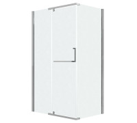 Душевое ограждение Grossman Pragma 100.K33.03.100.10.02-200.K33.03.100.10.02 (100х100х195) раздвижная(левая),хром,стекло шиншилла