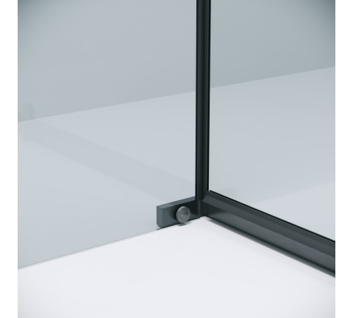 Боковая стенка Grossman Pragma 200.K33.03.80.42.00 (80х195) графит сатин,стекло прозрачное