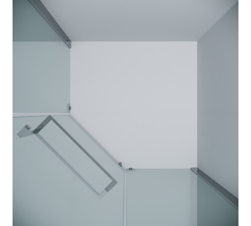 Душевое ограждение Grossman Pragma 302.K33.03.1010.10.00 (100х100х195) трапеция,распашная,хром,стекло прозрачное