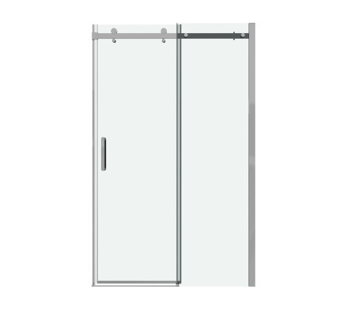Дверь в нишу Grossman Classic 100.K33.04.130.10.00 (130х195) хром,стекло прозрачное,раздвижная