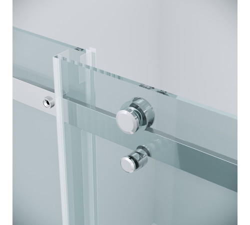 Дверь в нишу Grossman Classic 100.K33.04.130.10.00 (130х195) хром,стекло прозрачное,раздвижная