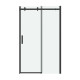Дверь в нишу Grossman Classic 100.K33.04.110.21.00 (110х195) черный матовый,стекло прозрачное,раздвижная