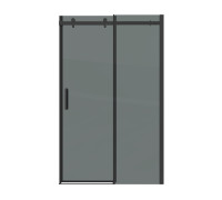 Дверь в нишу Grossman Classic 100.K33.04.110.21.10 (110х195) черный матовый,стекло тонированное,раздвижная