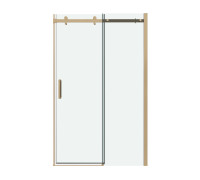 Дверь в нишу Grossman Classic 100.K33.04.110.32.00 (110х195) золото сатин,стекло прозрачное,раздвижная