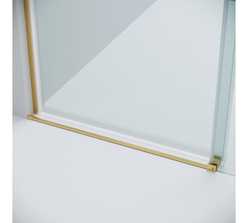 Дверь в нишу Grossman Classic 100.K33.04.130.32.00 (130х195) золото сатин,стекло прозрачное,раздвижная