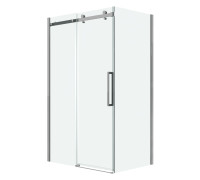 Душевое ограждение Grossman Classic 100.K33.04.100.10.00-200.K33.04.100.10.00 (100х100х195) раздвижная,хром,стекло прозрачное