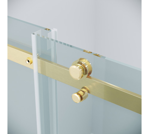 Душевое ограждение Grossman Classic 100.K33.04.110.32.00-200.K33.04.90.32.00 (110х90х195) раздвижная,золото сатин,стекло прозрачное