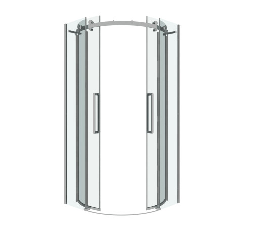 Душевое ограждение Grossman Classic 301.K33.04.9090.10.00 (90х90х195) четверть круга,раздвижная,хром,стекло прозрачное