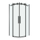 Душевое ограждение Grossman Classic 301.K33.04.9090.21.00 (90х90х195) четверть круга,раздвижная,черный матовый,стекло прозрачное