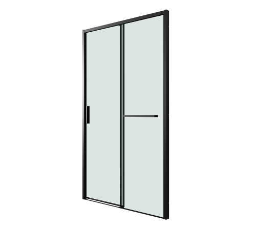 Дверь в нишу Grossman Style 100.K33.05.120.21.00 (120х195) черный матовый,стекло прозрачное,раздвижная