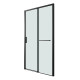 Дверь в нишу Grossman Style 100.K33.05.120.21.00 (120х195) черный матовый,стекло прозрачное,раздвижная