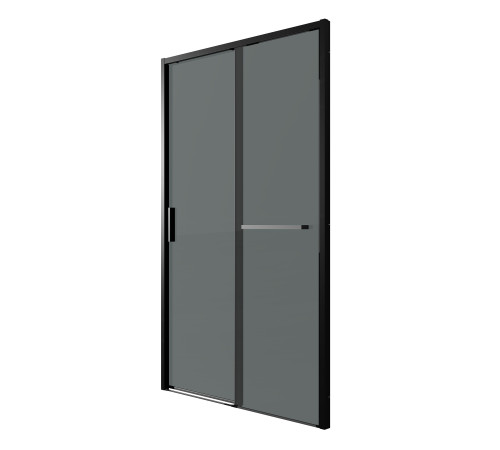 Дверь в нишу Grossman Style 100.K33.05.120.21.10 (120х195) черный матовый,стекло тонированное,раздвижная