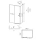 Душевое ограждение Grossman Style 100.K33.05.110.10.00-200.K33.05.80.10.00 (110х80х195) раздвижная,хром,стекло прозрачное