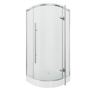 Душевое ограждение Grossman Style GR-5090 (90х90х190) четверть круга,хром,стекло прозрачное,распашная