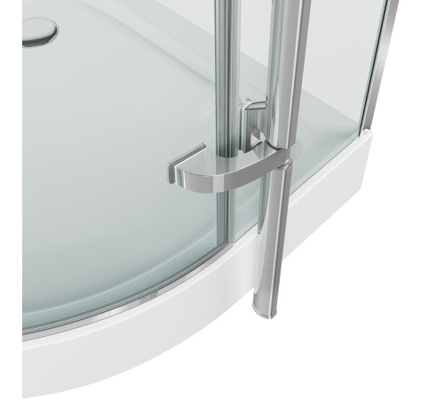 Душевое ограждение Grossman Style GR-5090 (90х90х190) четверть круга,хром,стекло прозрачное,распашная
