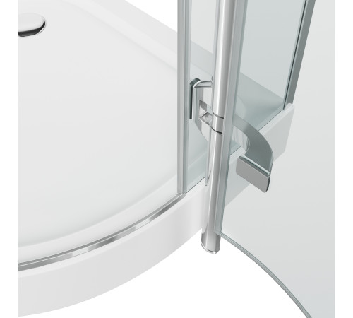 Душевое ограждение Grossman Style GR-5090 (90х90х190) четверть круга,хром,стекло прозрачное,распашная