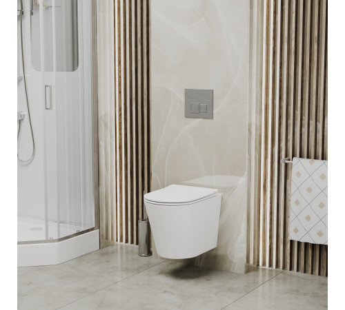 Комплект 2 в 1: Grossman инсталляция Cosmo 900.T1.01.00+клавиша смыва 800.T1.02.110.110 хром матовая