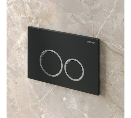 Клавиша смыва Grossman Galaxy 700.K31.01.210.210 черная матовая