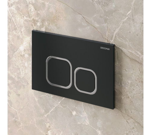 Клавиша смыва Grossman Cosmo 700.K31.02.210.210 черный матовый