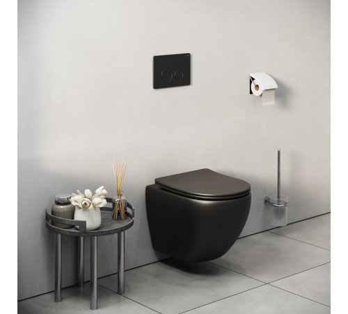 Клавиша смыва Grossman Style 700.K31.05.21M.21M черная матовая