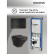 Комплект 3 в 1: Grossman инсталляция 900.K31.01.000+клавиша 700.K31.03.210.210 черный матовый+унитаз GR-4440BMS