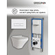 Комплект 3 в 1: Grossman инсталляция 900.K31.01.000+клавиша 700.K31.03.000.000 белый.+унитаз GR-4440S