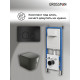 Комплект 3 в 1: Grossman инсталляция 900.K31.01.000+клавиша 700.K31.05.21M.21M черный матовый+унитаз GR-4441BMS