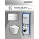 Комплект 3 в 1: Grossman инсталляция 900.K31.01.000+клавиша 700.K31.02.100.100 хром глянцевый+унитаз GR-4441S
