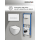 Комплект 3 в 1: Grossman инсталляция 900.K31.01.000+клавиша 700.K31.03.000.000 белый+унитаз GR-4447S